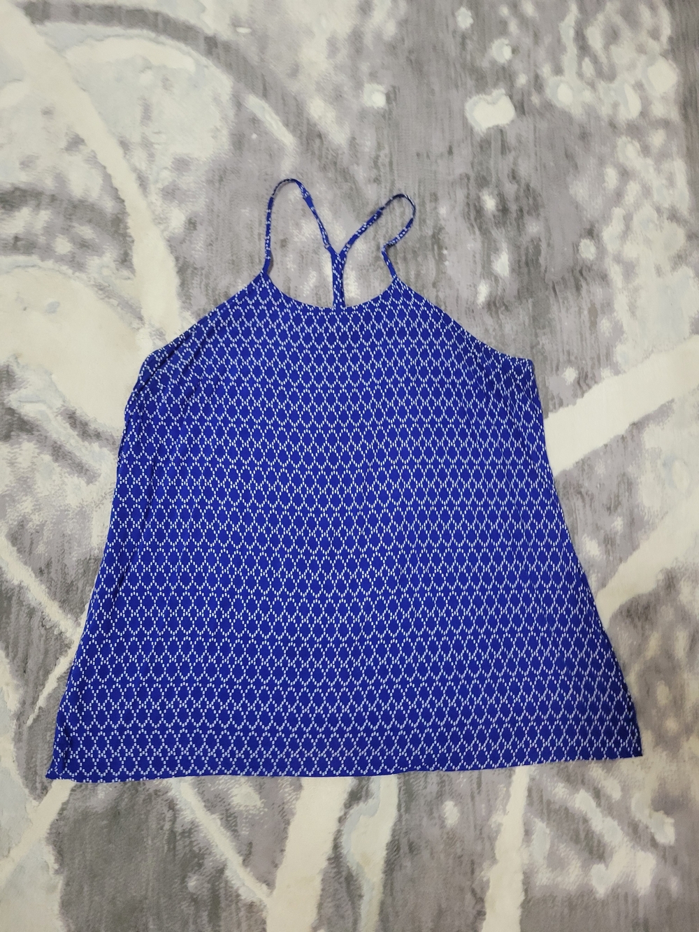 Old Navy Royal Blue Geo Halter Camisole Size L